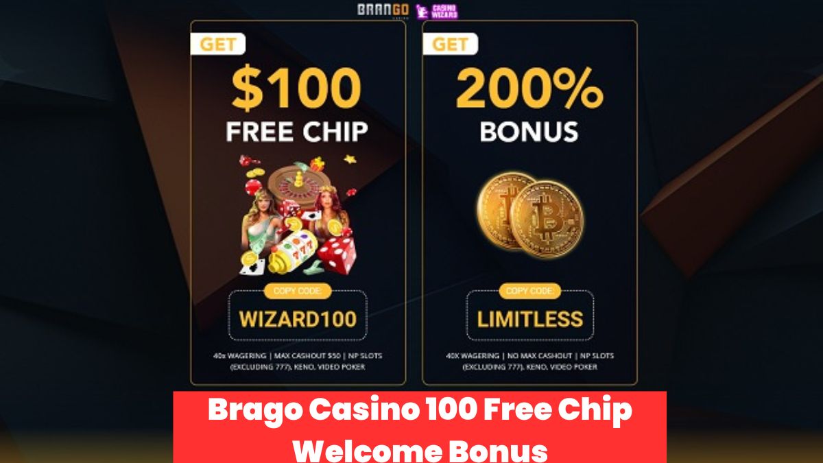 Brago Casino 100 Free Chip Welcome Bonus